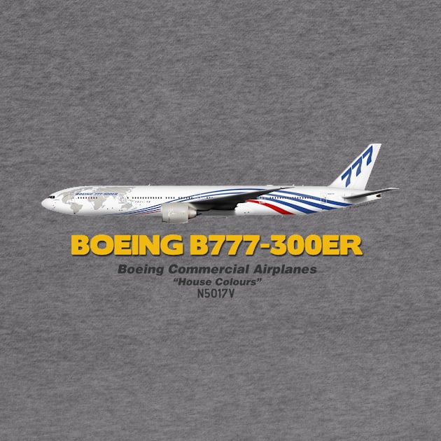 Boeing B777-300ER - Boeing "House Colours" by TheArtofFlying